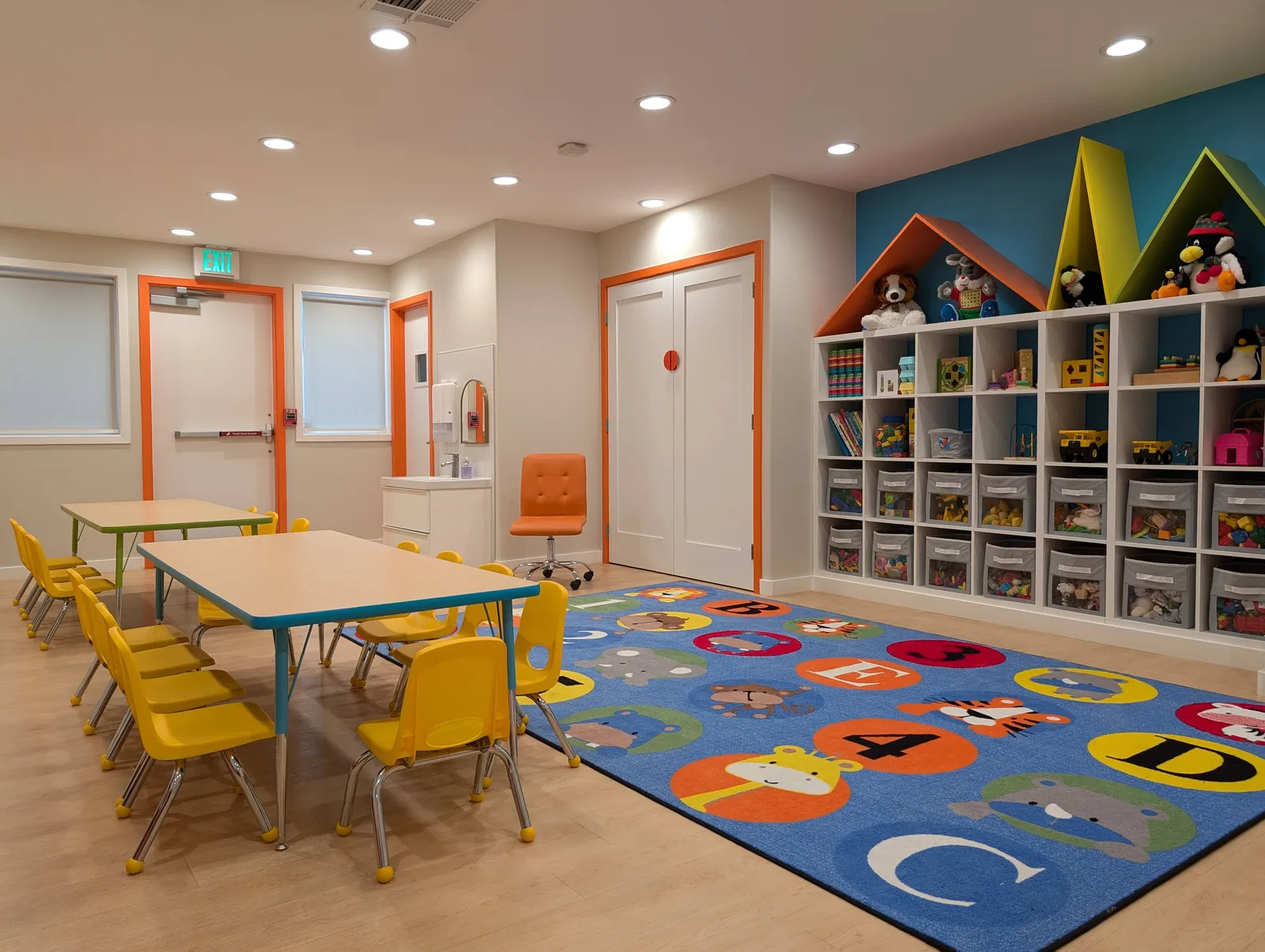 The preschool classroom at Starbright's San Jose campus