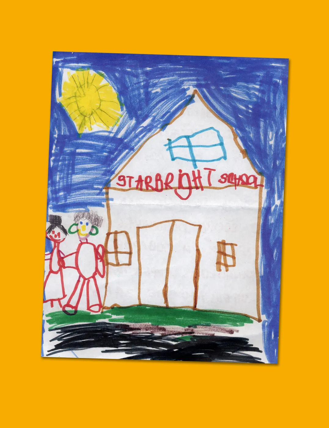 A child's drawing of Starbright School